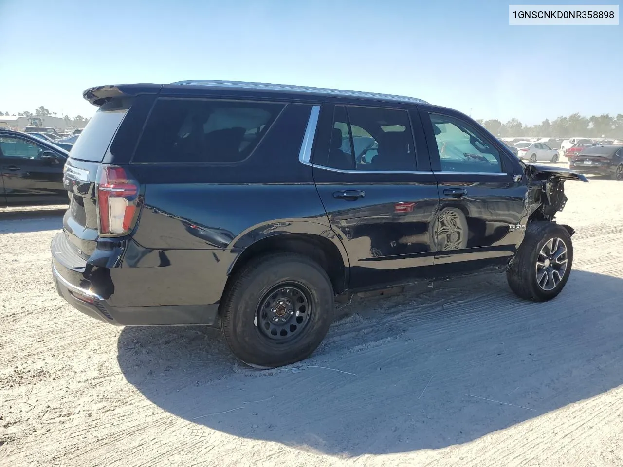 2022 Chevrolet Tahoe C1500 Lt VIN: 1GNSCNKD0NR358898 Lot: 76700234