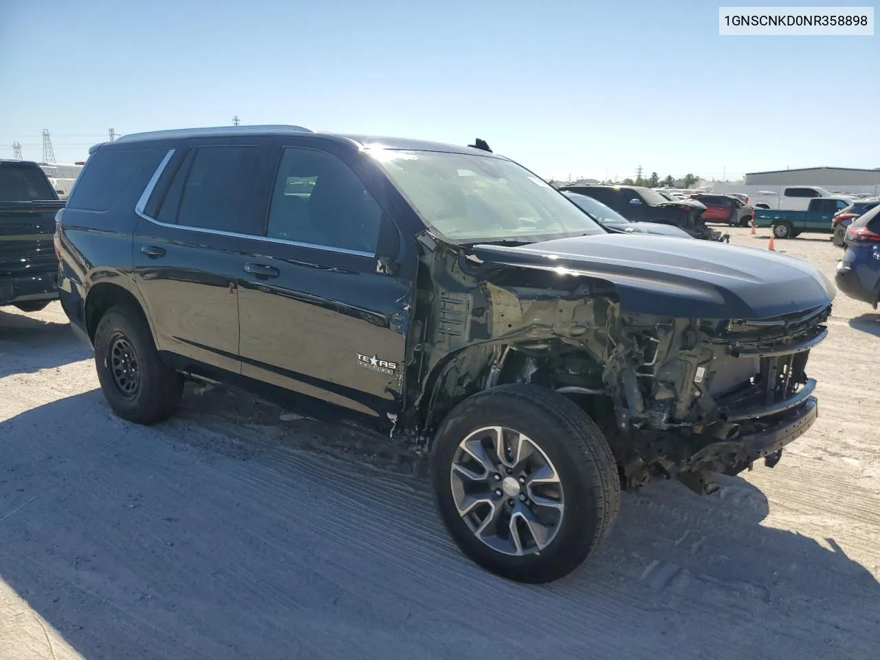 2022 Chevrolet Tahoe C1500 Lt VIN: 1GNSCNKD0NR358898 Lot: 76700234