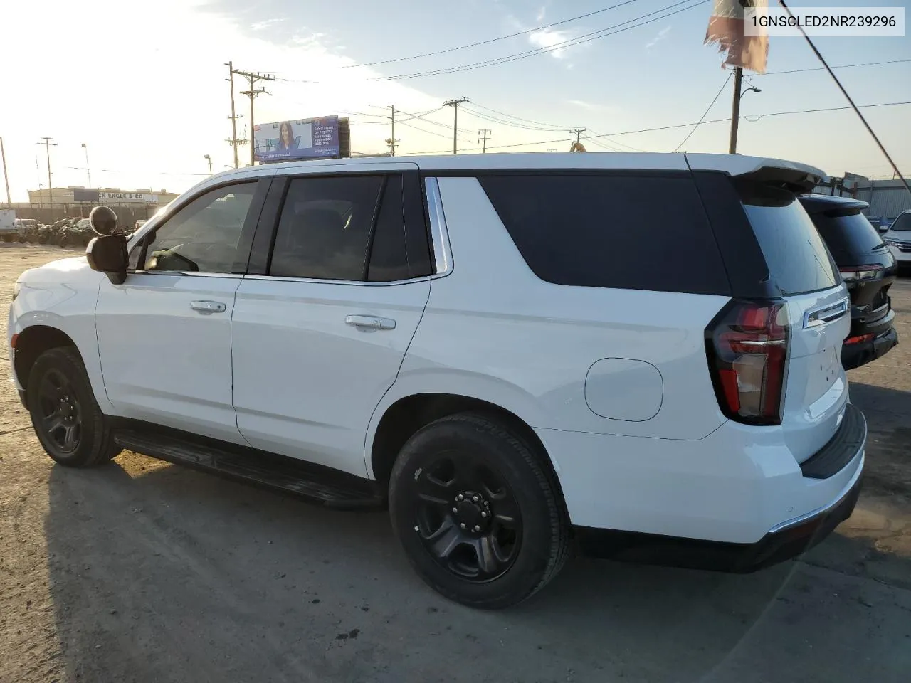 2022 Chevrolet Tahoe C1500 VIN: 1GNSCLED2NR239296 Lot: 77157934