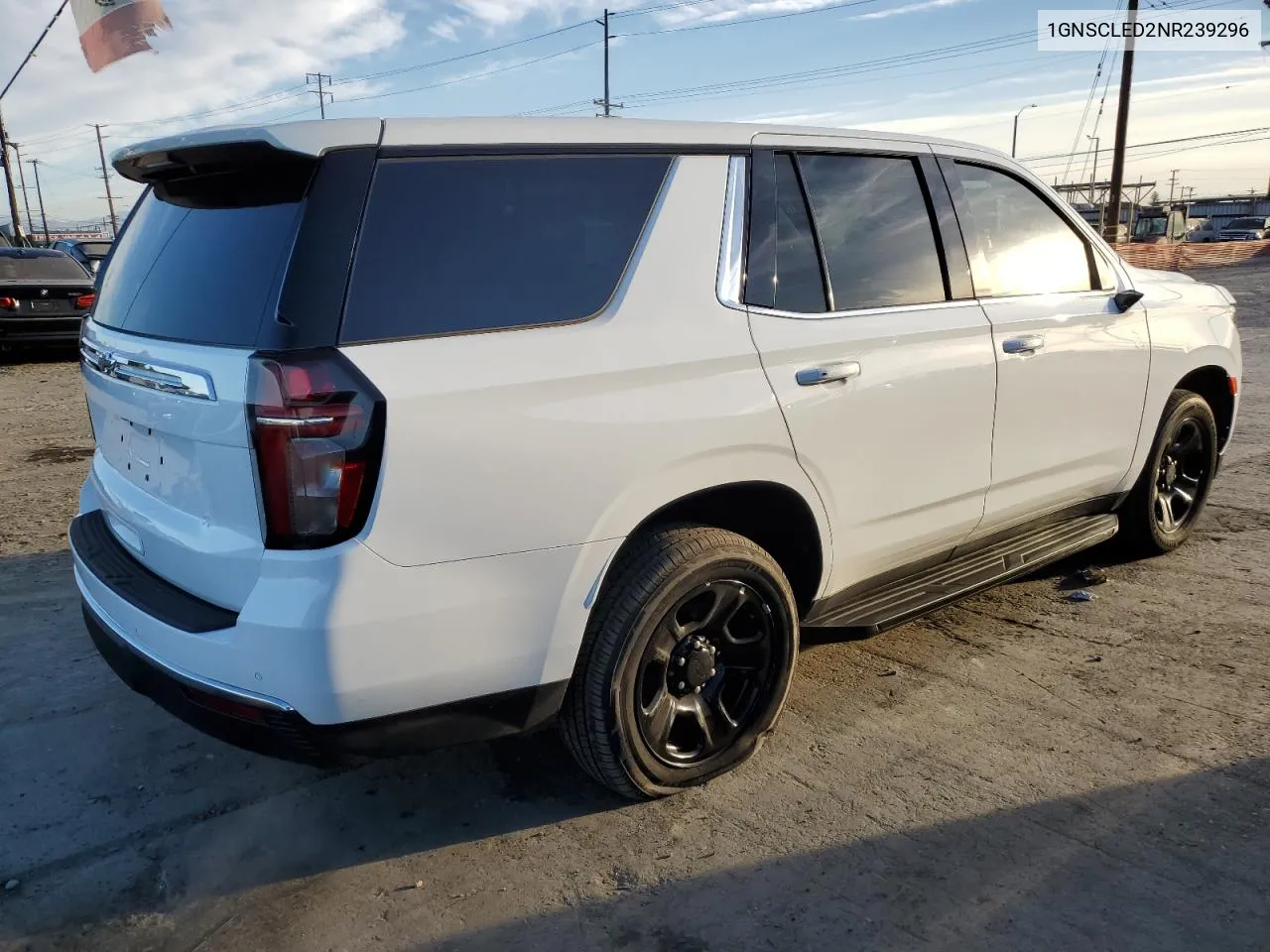 2022 Chevrolet Tahoe C1500 VIN: 1GNSCLED2NR239296 Lot: 77157934