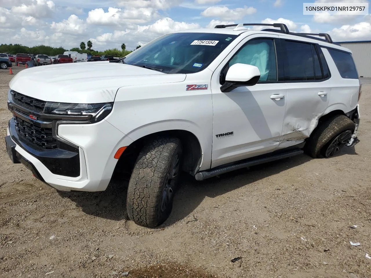 2022 Chevrolet Tahoe K1500 Z71 VIN: 1GNSKPKD1NR129757 Lot: 77541554