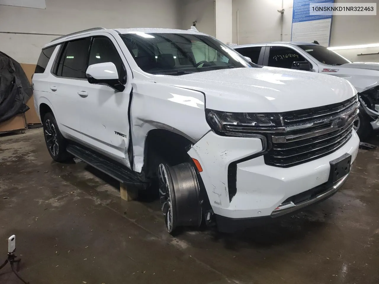 1GNSKNKD1NR322463 2022 Chevrolet Tahoe K1500 Lt