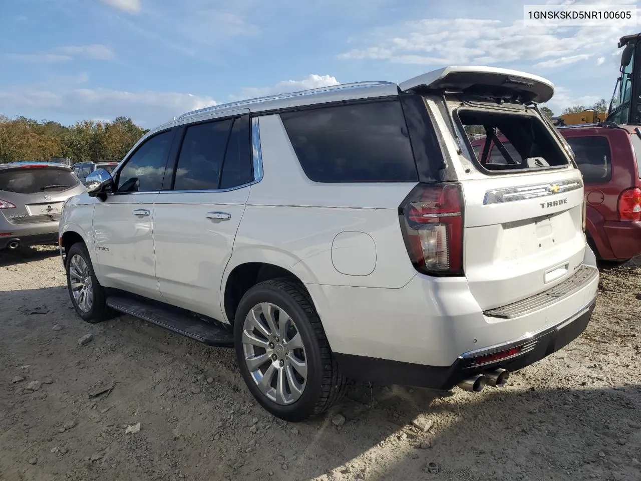 2022 Chevrolet Tahoe K1500 Premier VIN: 1GNSKSKD5NR100605 Lot: 77857374