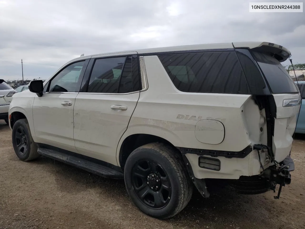 2022 Chevrolet Tahoe C1500 VIN: 1GNSCLEDXNR244388 Lot: 78659274