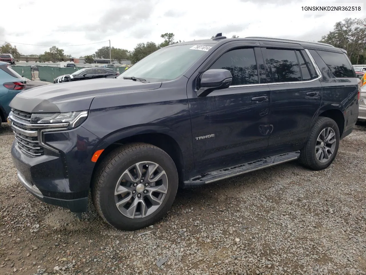 2022 Chevrolet Tahoe K1500 Lt VIN: 1GNSKNKD2NR362518 Lot: 79811014