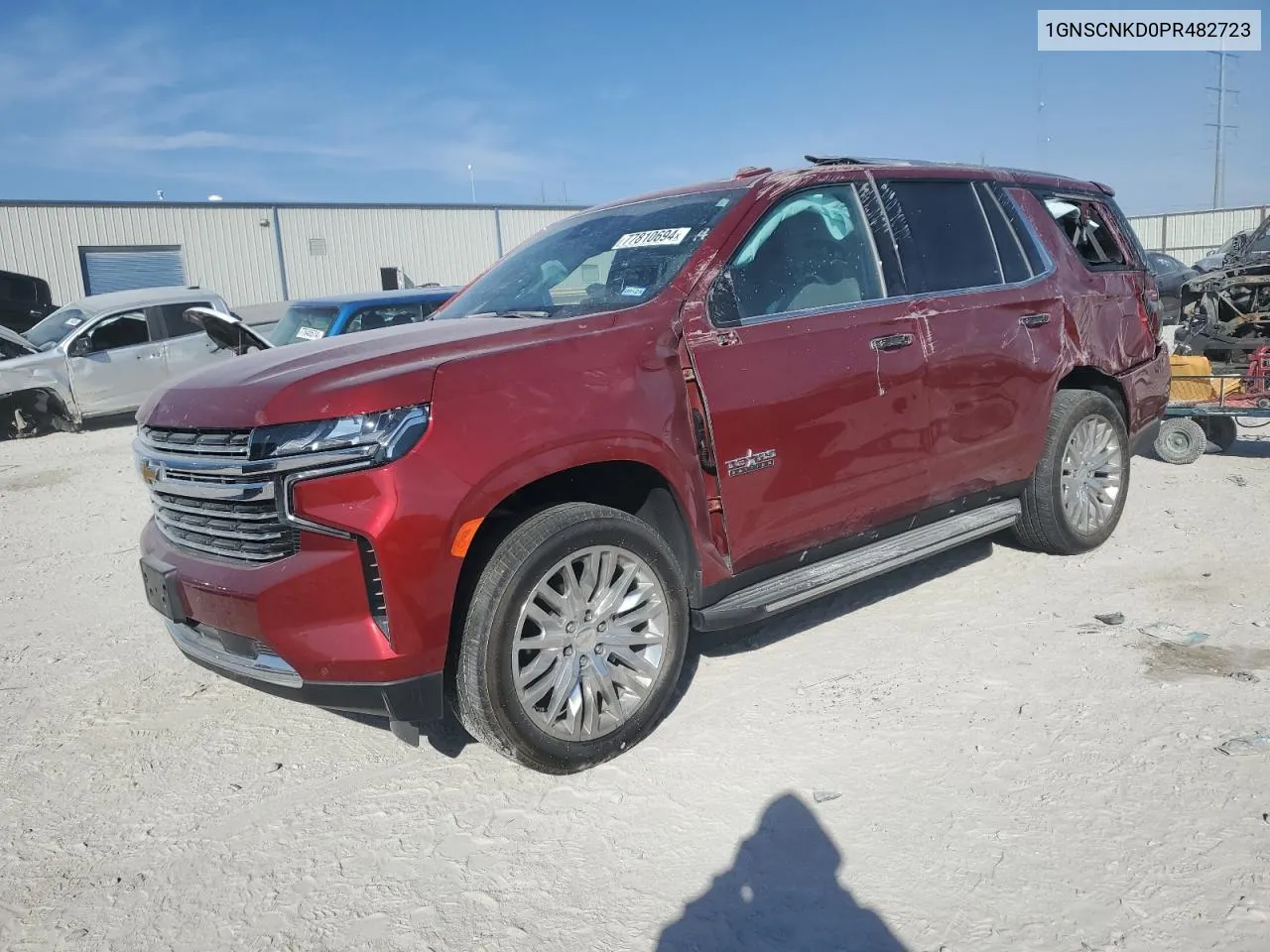 2023 Chevrolet Tahoe C1500 Lt VIN: 1GNSCNKD0PR482723 Lot: 77810694