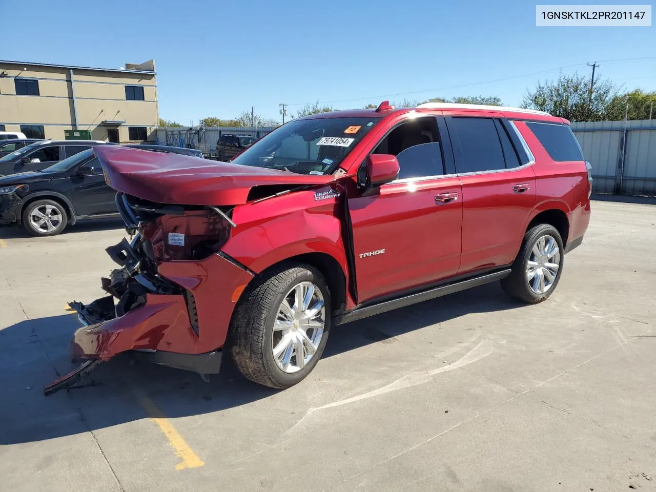 2023 Chevrolet Tahoe K1500 High Country VIN: 1GNSKTKL2PR201147 Lot: 79741054