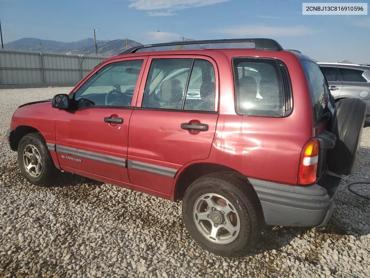 2001 Chevrolet Tracker VIN: 2CNBJ13C816910596 Lot: 70783574