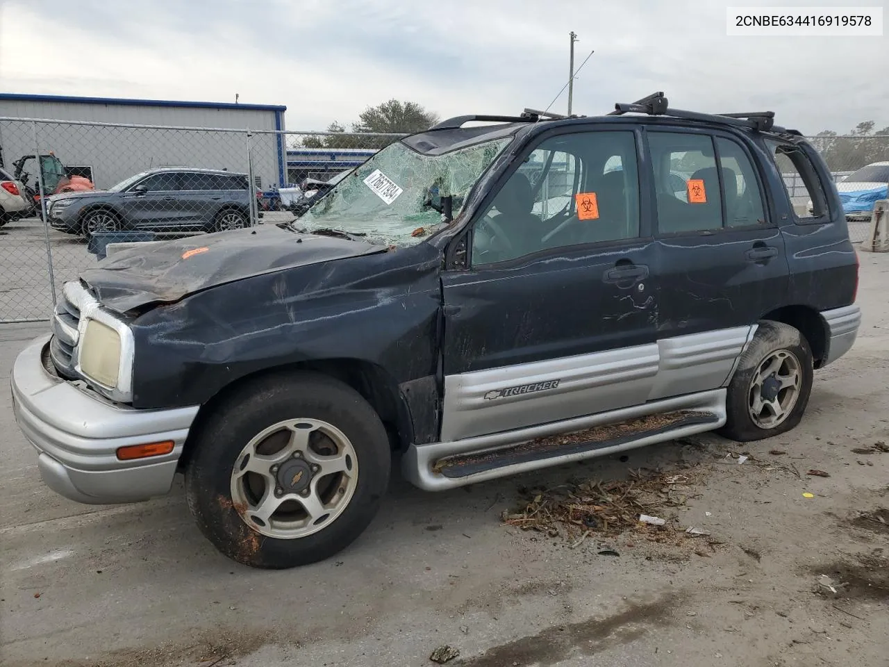 2001 Chevrolet Tracker Lt VIN: 2CNBE634416919578 Lot: 76677934