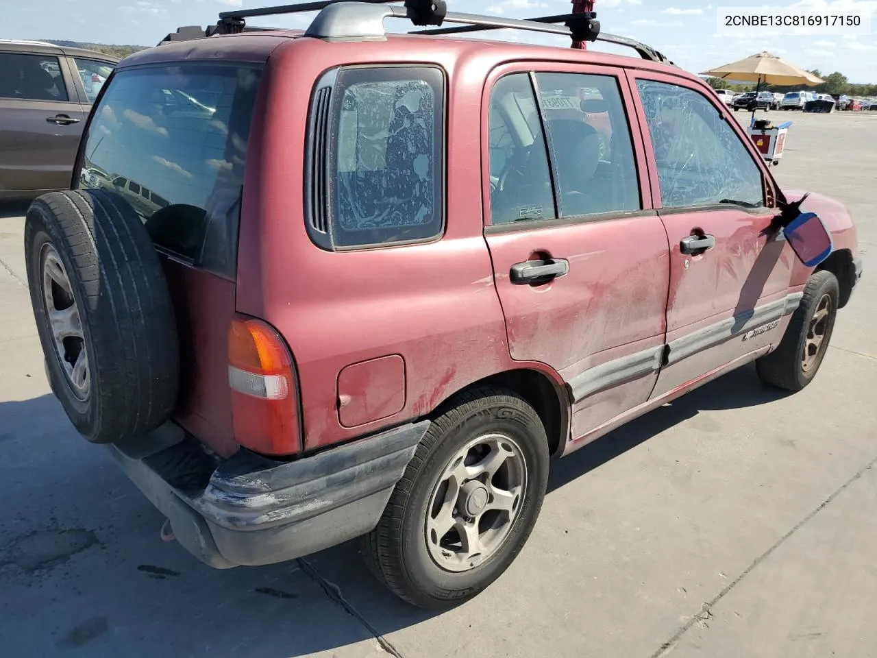 2001 Chevrolet Tracker VIN: 2CNBE13C816917150 Lot: 77093144