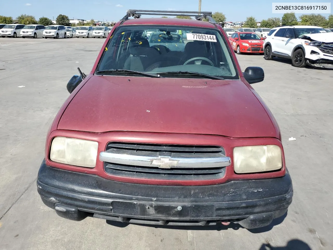 2001 Chevrolet Tracker VIN: 2CNBE13C816917150 Lot: 77093144