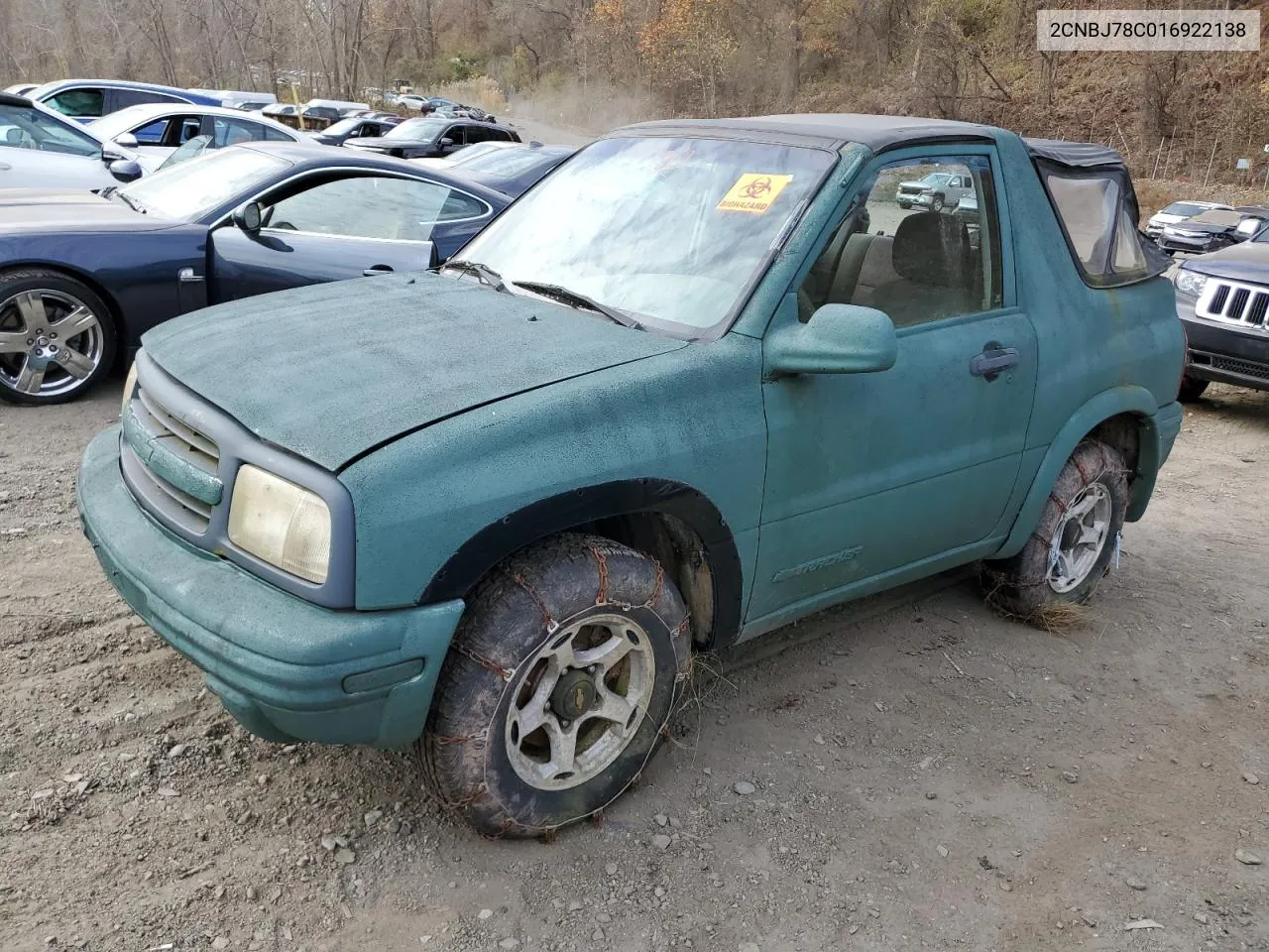 2001 Chevrolet Tracker Zr2 VIN: 2CNBJ78C016922138 Lot: 78365244