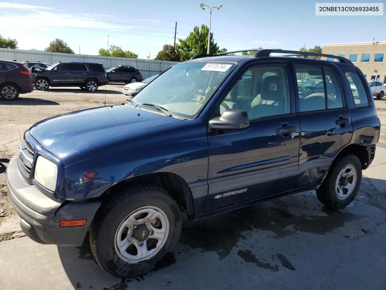 2002 Chevrolet Tracker VIN: 2CNBE13C926933455 Lot: 58235764