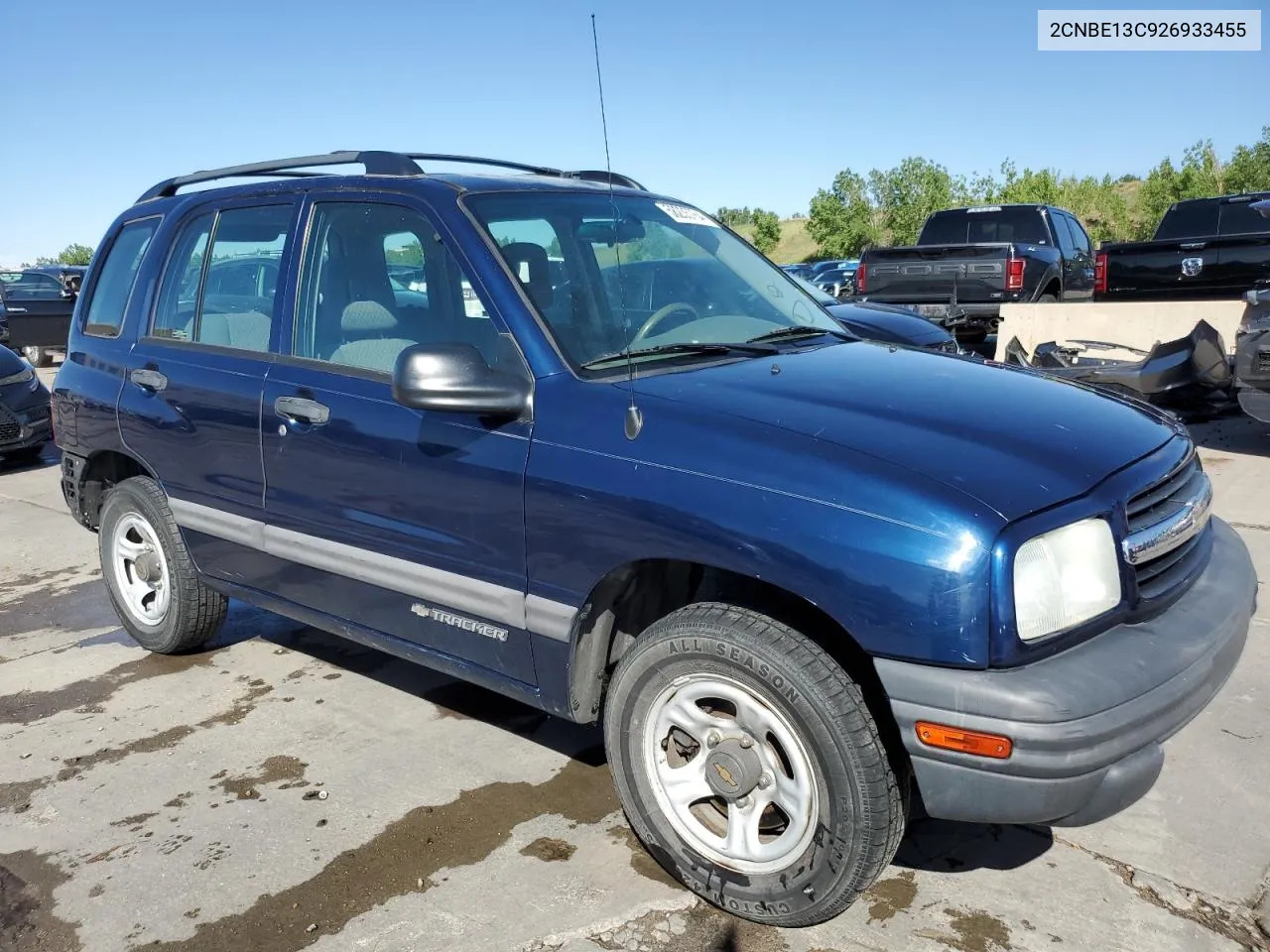 2002 Chevrolet Tracker VIN: 2CNBE13C926933455 Lot: 58235764