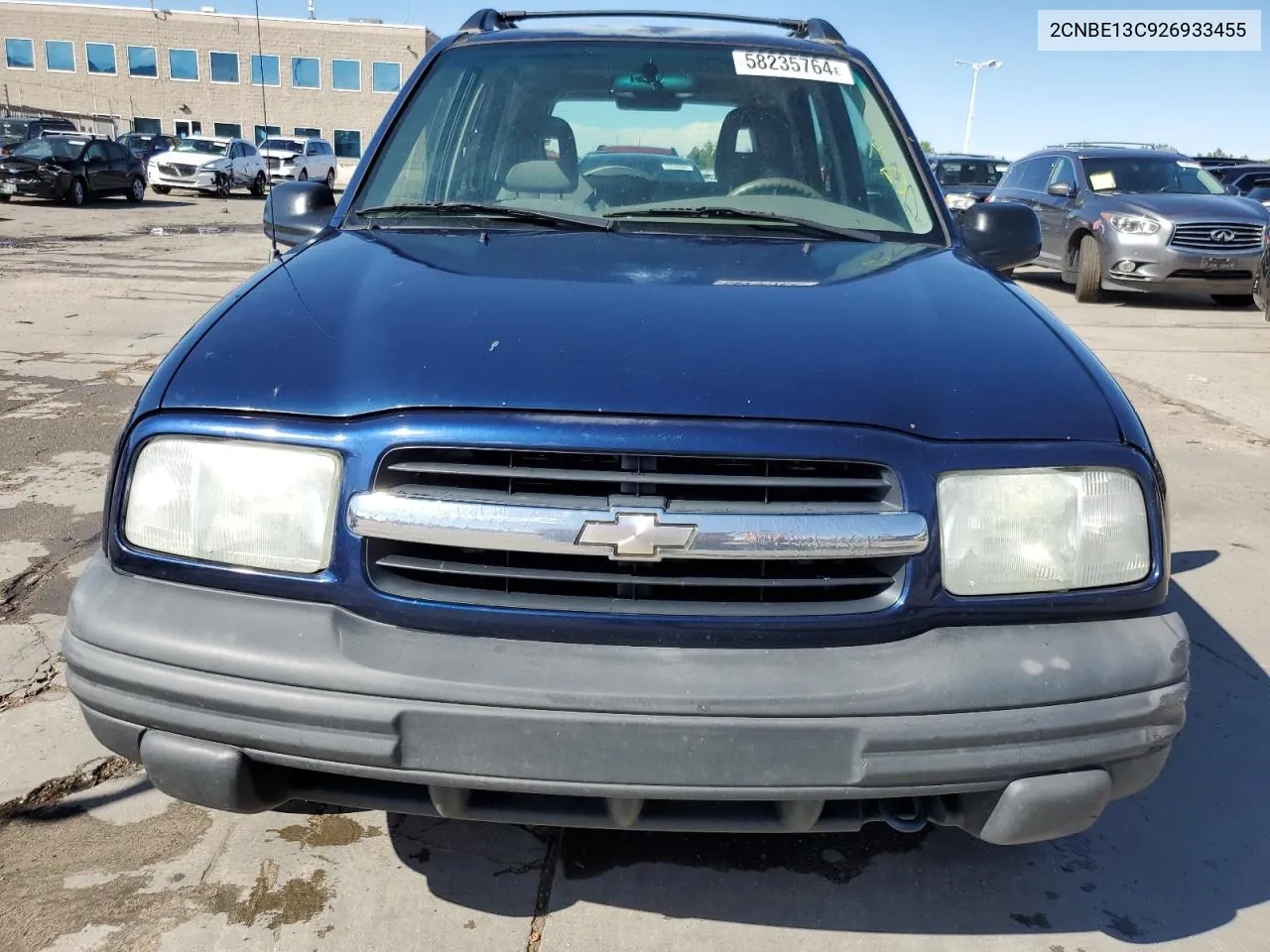 2002 Chevrolet Tracker VIN: 2CNBE13C926933455 Lot: 58235764