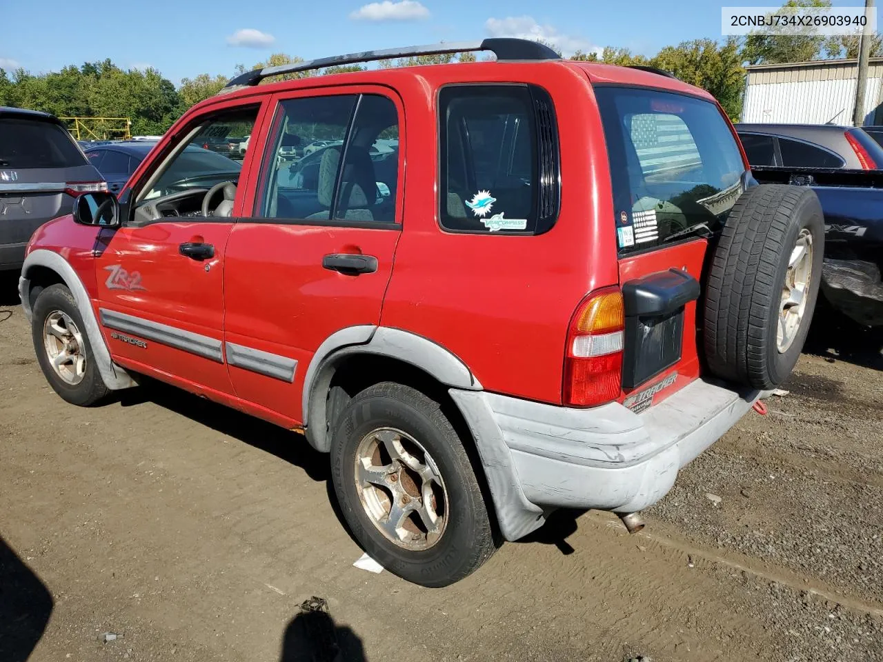 2002 Chevrolet Tracker Zr2 VIN: 2CNBJ734X26903940 Lot: 69311754