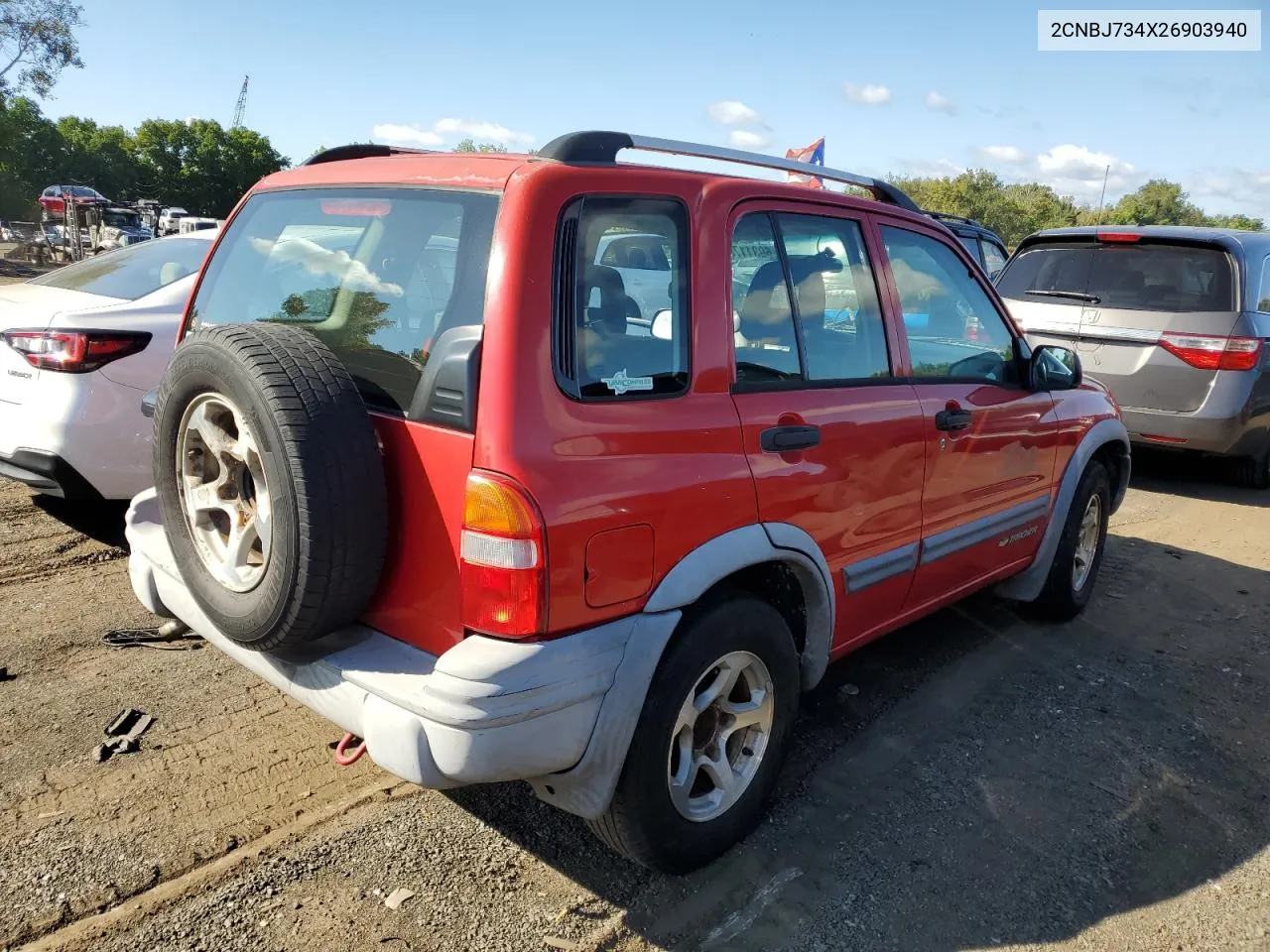 2002 Chevrolet Tracker Zr2 VIN: 2CNBJ734X26903940 Lot: 69311754