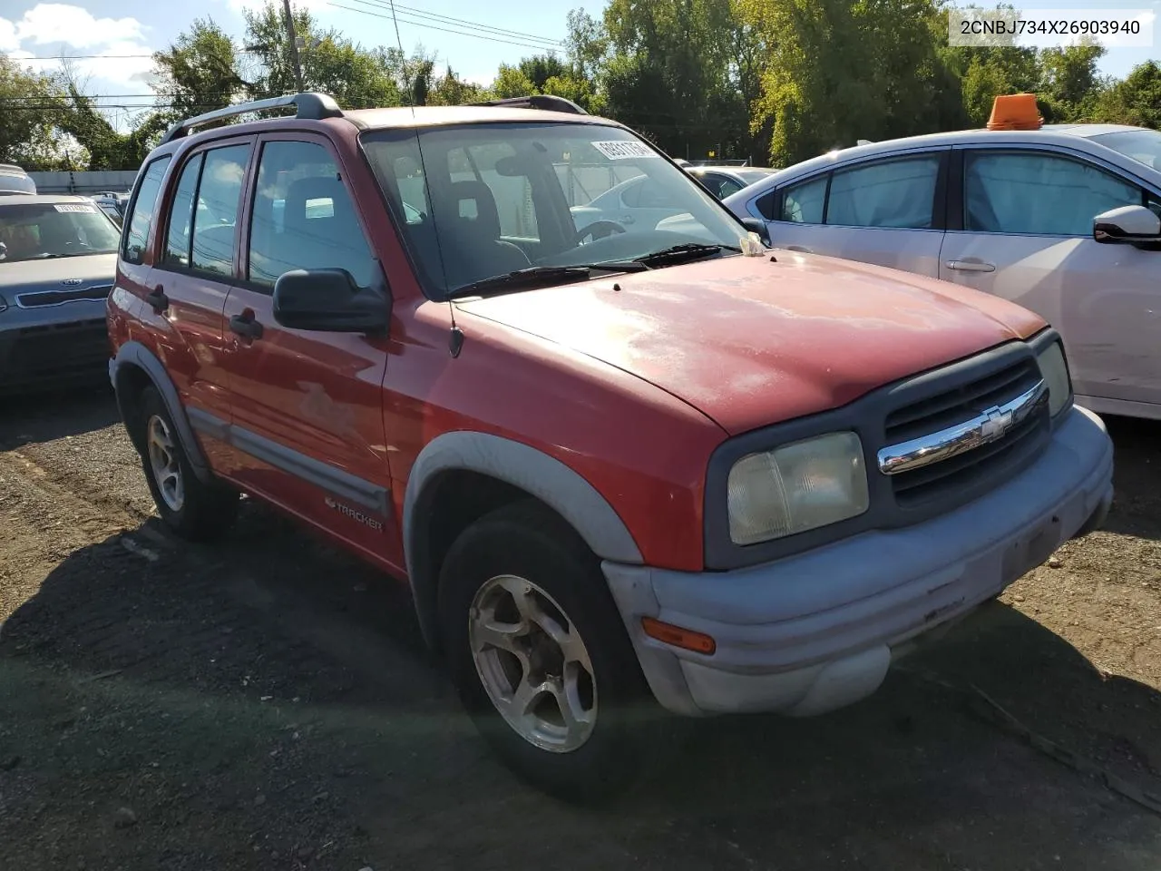 2002 Chevrolet Tracker Zr2 VIN: 2CNBJ734X26903940 Lot: 69311754