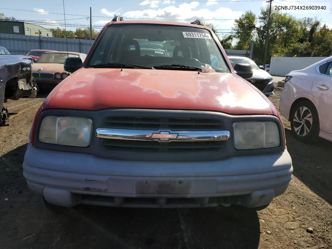 2002 Chevrolet Tracker Zr2 VIN: 2CNBJ734X26903940 Lot: 69311754