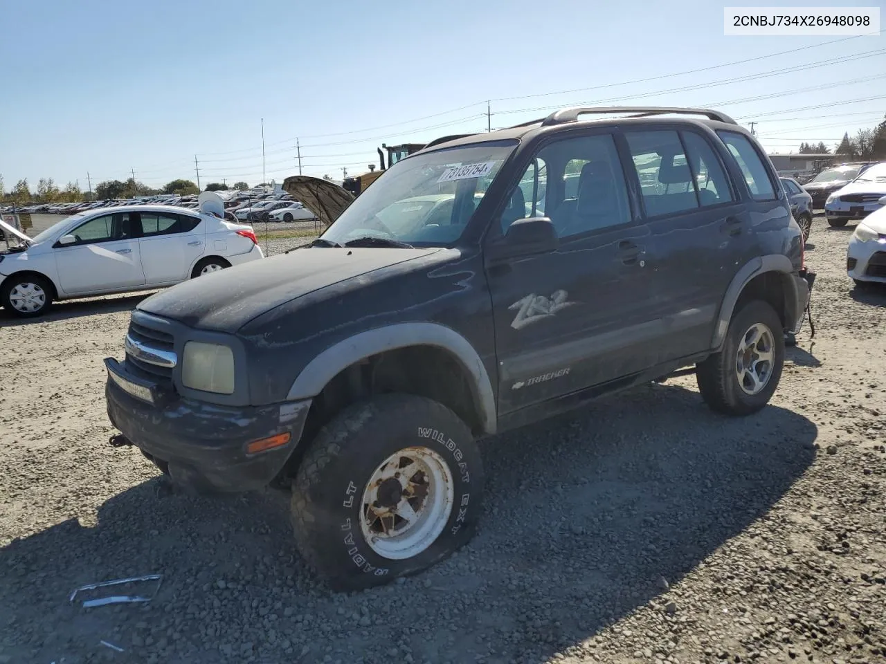 2002 Chevrolet Tracker Zr2 VIN: 2CNBJ734X26948098 Lot: 73135754