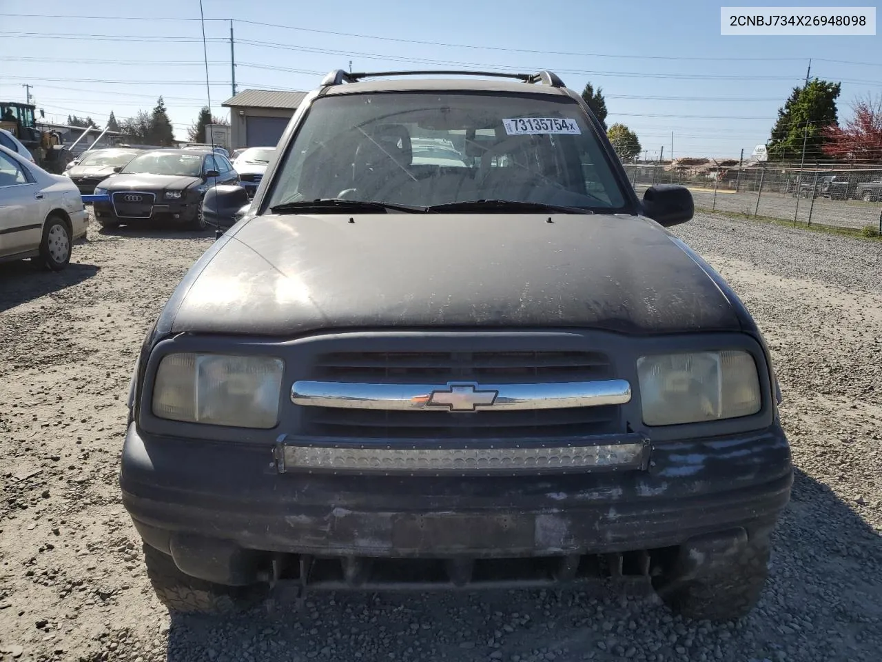 2002 Chevrolet Tracker Zr2 VIN: 2CNBJ734X26948098 Lot: 73135754