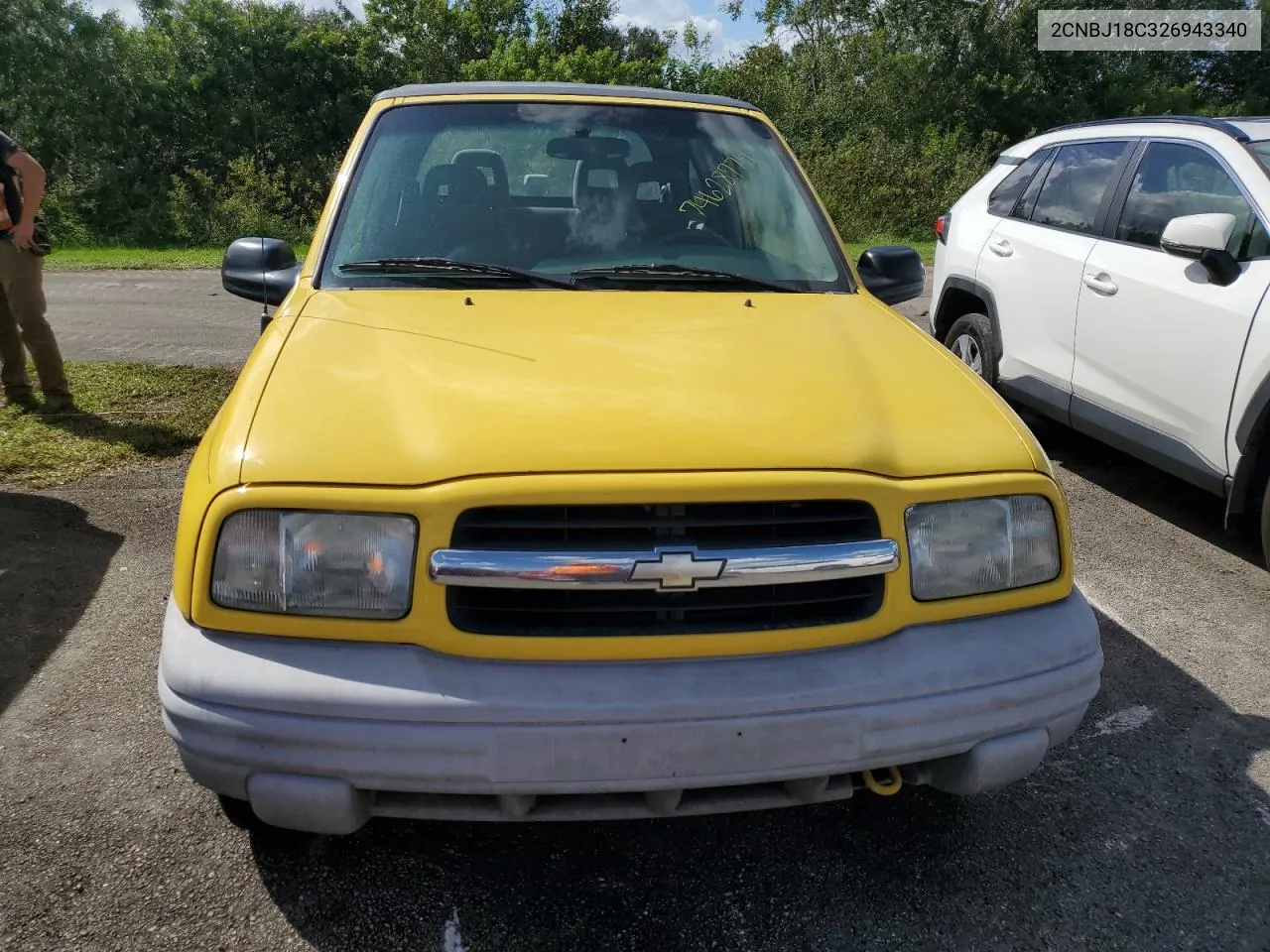 2002 Chevrolet Tracker VIN: 2CNBJ18C326943340 Lot: 74628774