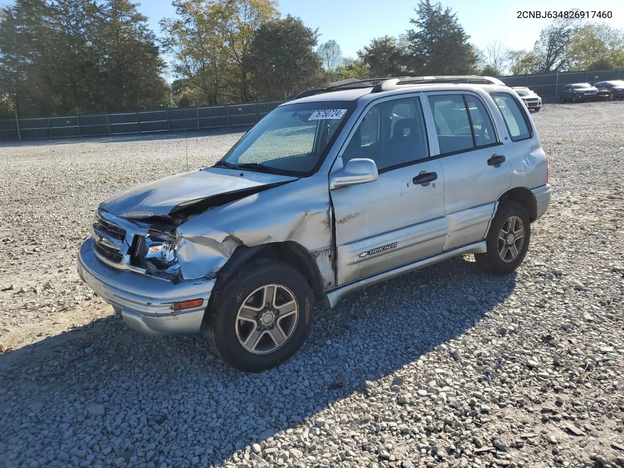 2002 Chevrolet Tracker Lt VIN: 2CNBJ634826917460 Lot: 76750724