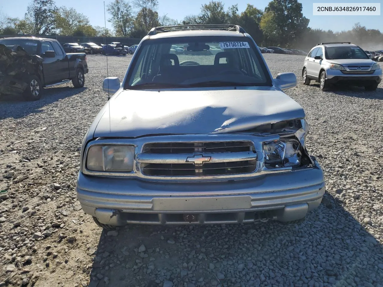 2002 Chevrolet Tracker Lt VIN: 2CNBJ634826917460 Lot: 76750724