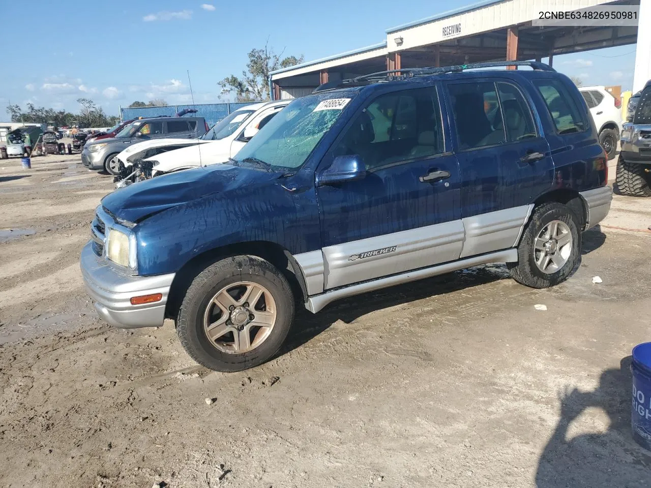 2002 Chevrolet Tracker Lt VIN: 2CNBE634826950981 Lot: 77488654