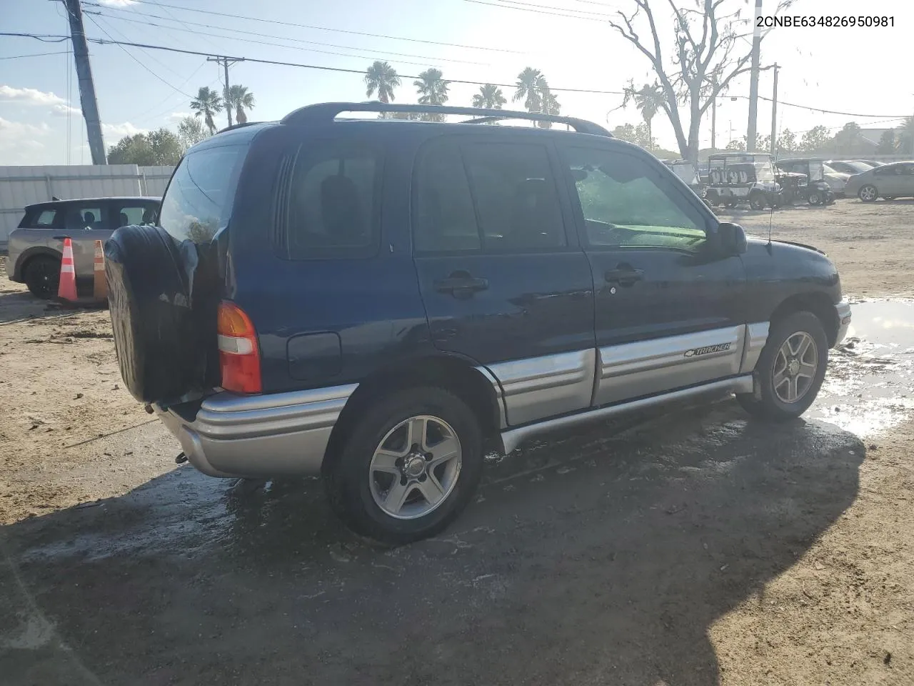 2002 Chevrolet Tracker Lt VIN: 2CNBE634826950981 Lot: 77488654