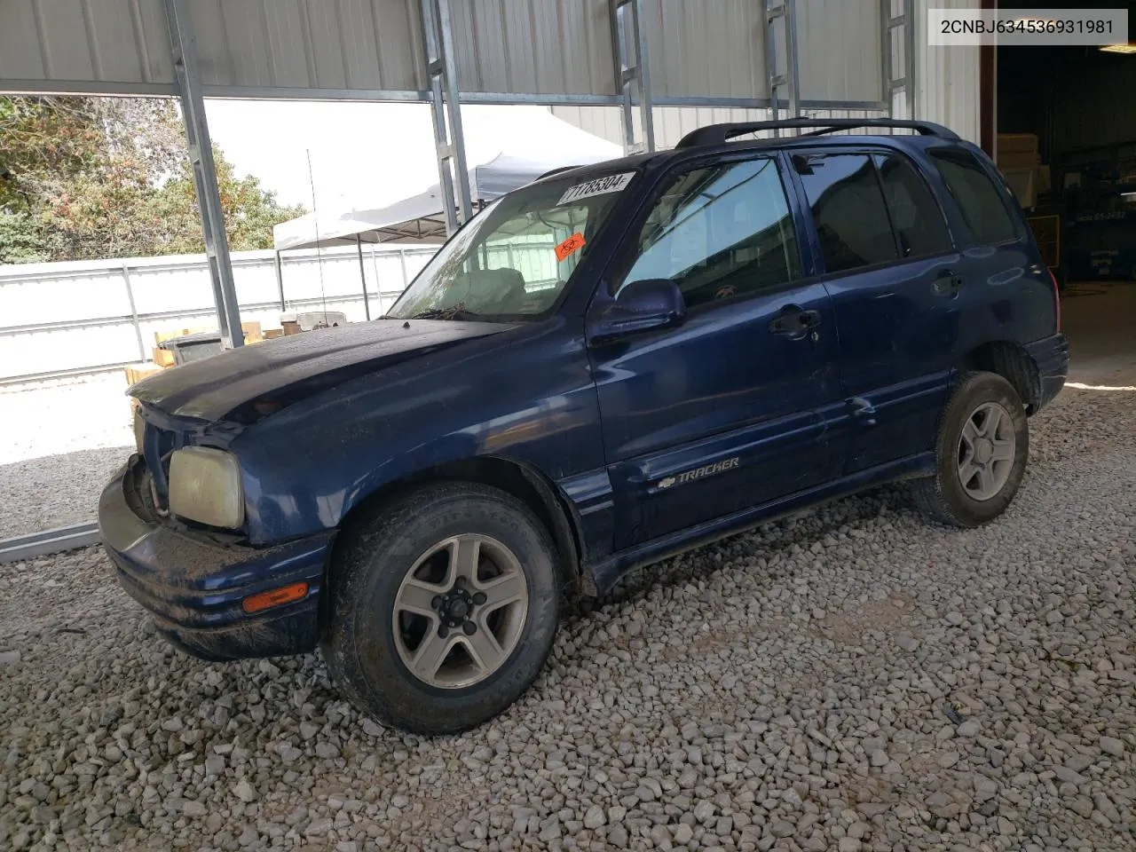 2003 Chevrolet Tracker Lt VIN: 2CNBJ634536931981 Lot: 71785304