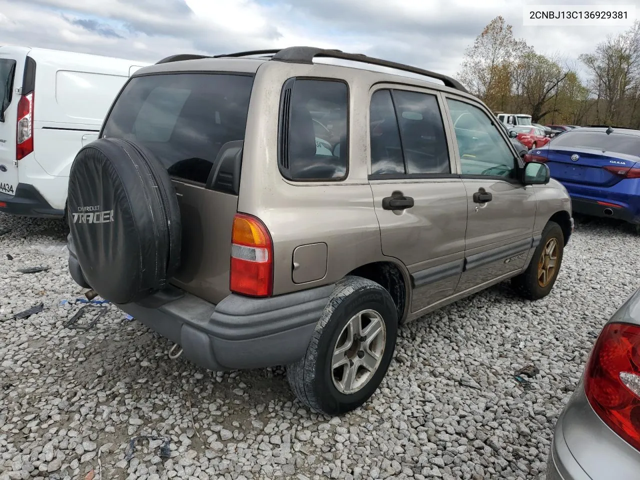 2003 Chevrolet Tracker VIN: 2CNBJ13C136929381 Lot: 78948584