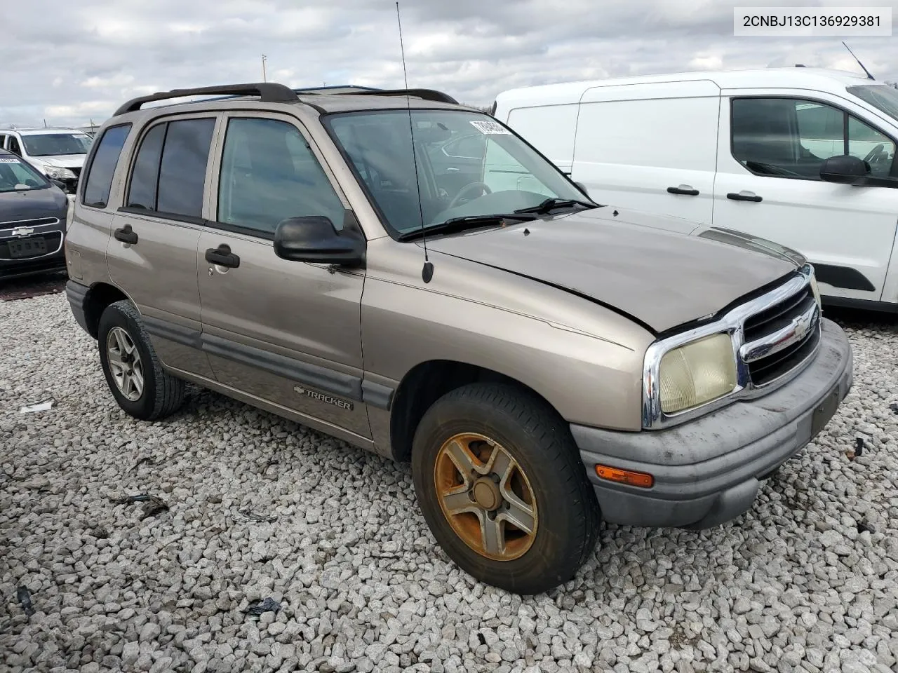 2003 Chevrolet Tracker VIN: 2CNBJ13C136929381 Lot: 78948584