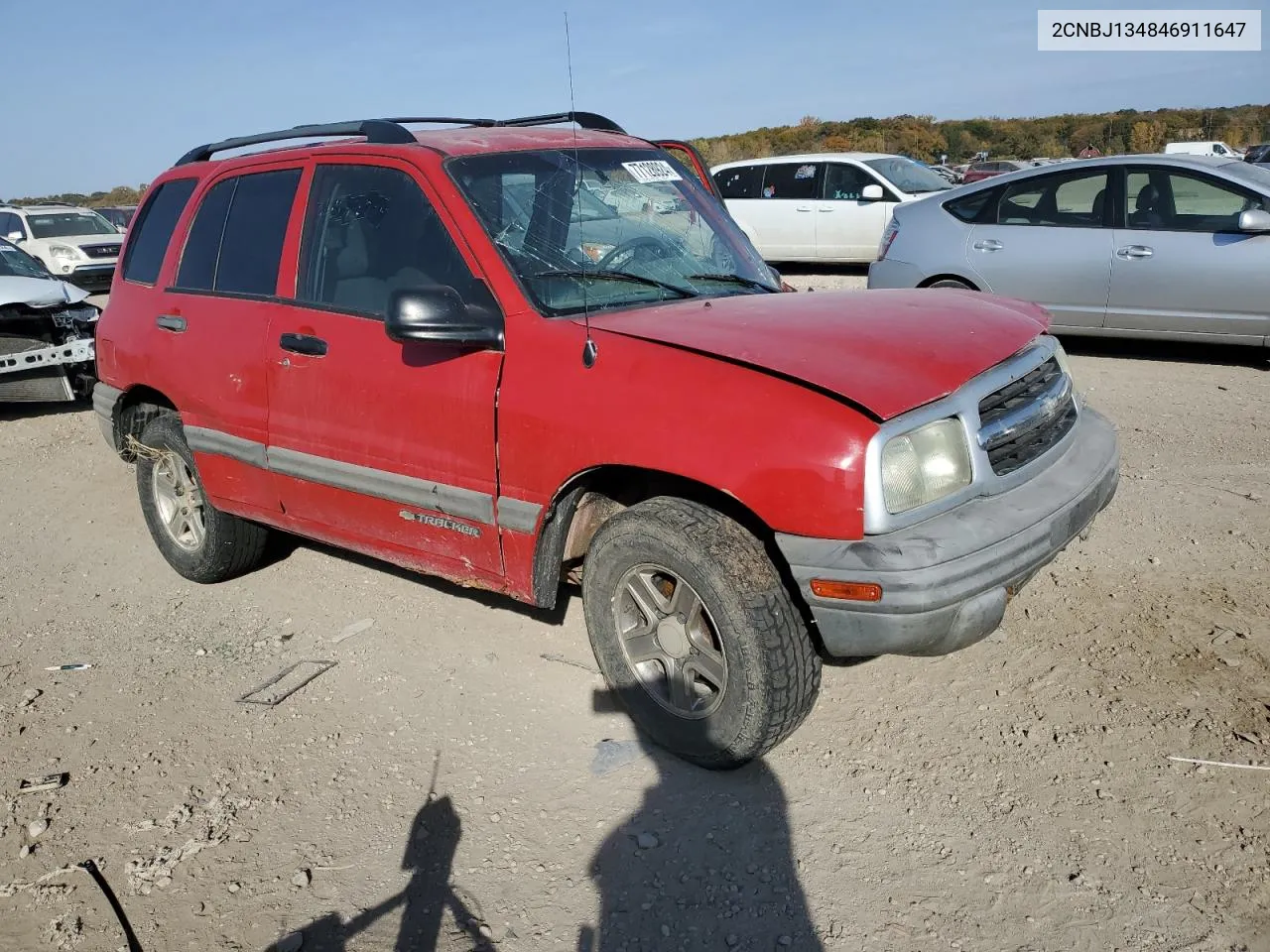 2004 Chevrolet Tracker VIN: 2CNBJ134846911647 Lot: 77128924