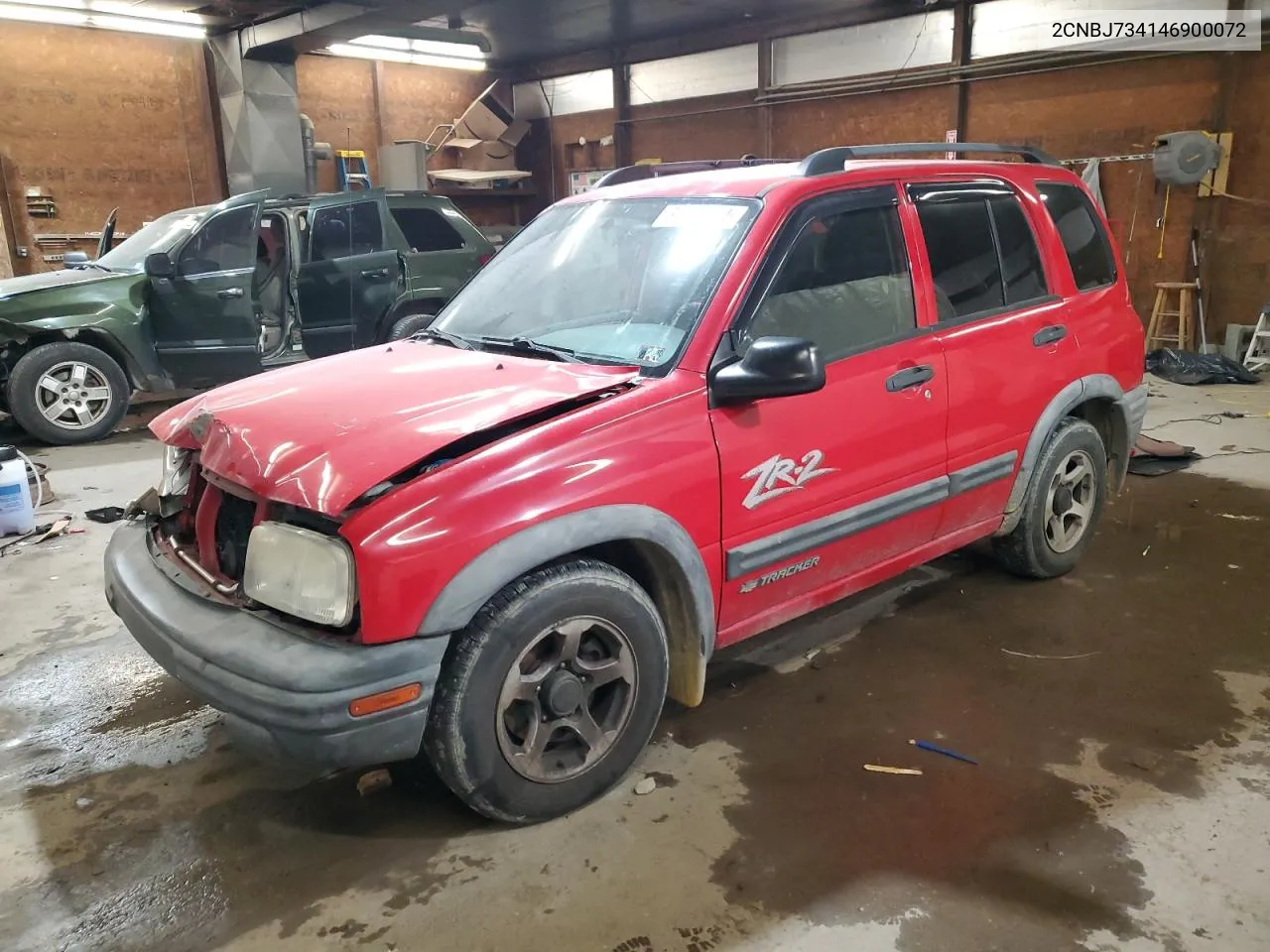 2004 Chevrolet Tracker Zr2 VIN: 2CNBJ734146900072 Lot: 80009674