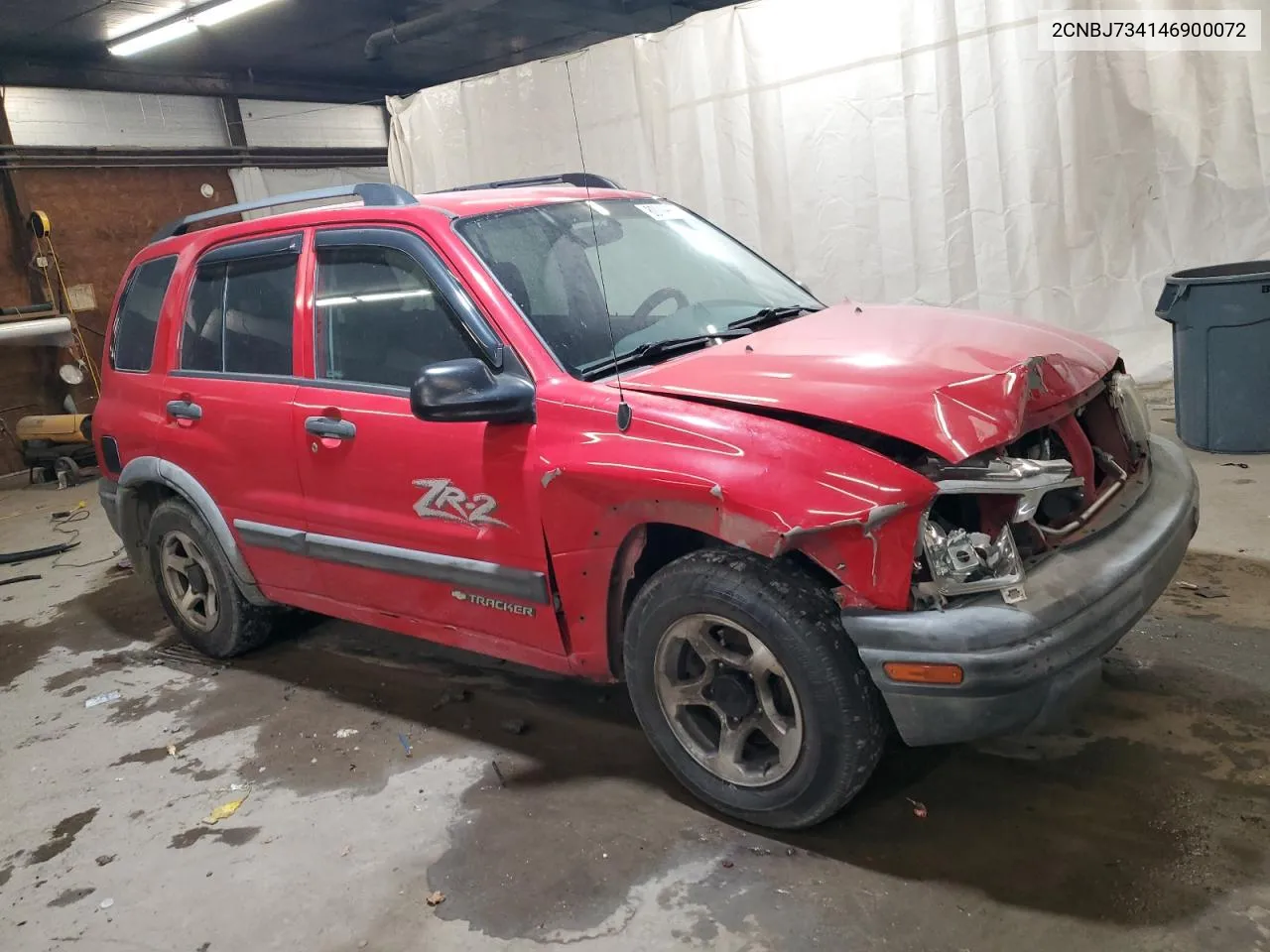 2004 Chevrolet Tracker Zr2 VIN: 2CNBJ734146900072 Lot: 80009674