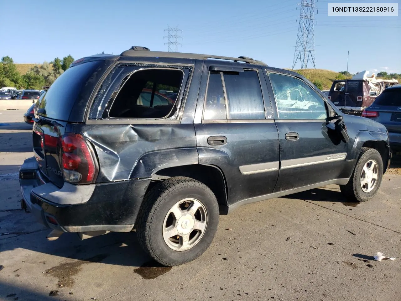 2002 Chevrolet Trailblazer VIN: 1GNDT13S222180916 Lot: 68859374