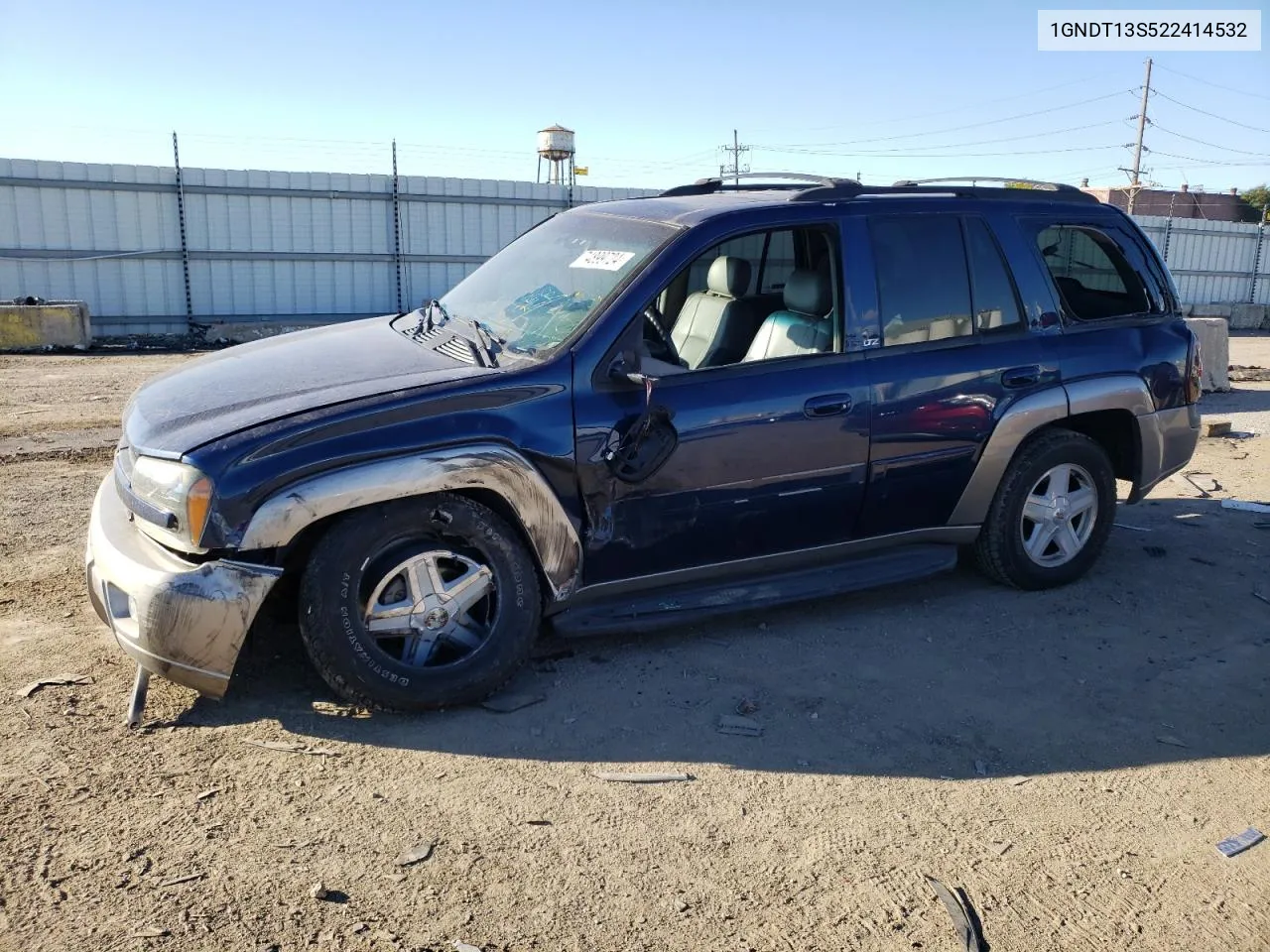 2002 Chevrolet Trailblazer VIN: 1GNDT13S522414532 Lot: 74899724