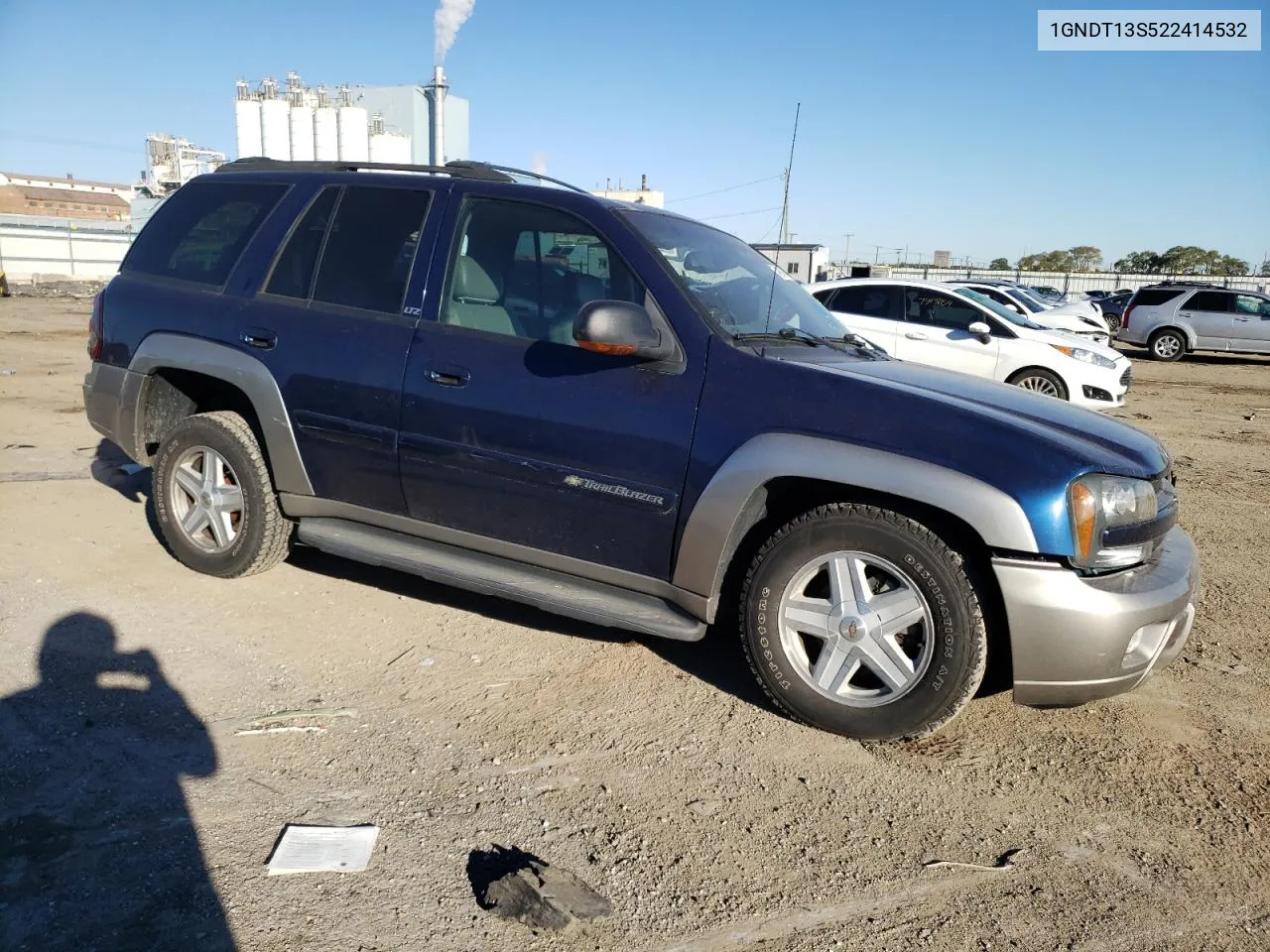 2002 Chevrolet Trailblazer VIN: 1GNDT13S522414532 Lot: 74899724