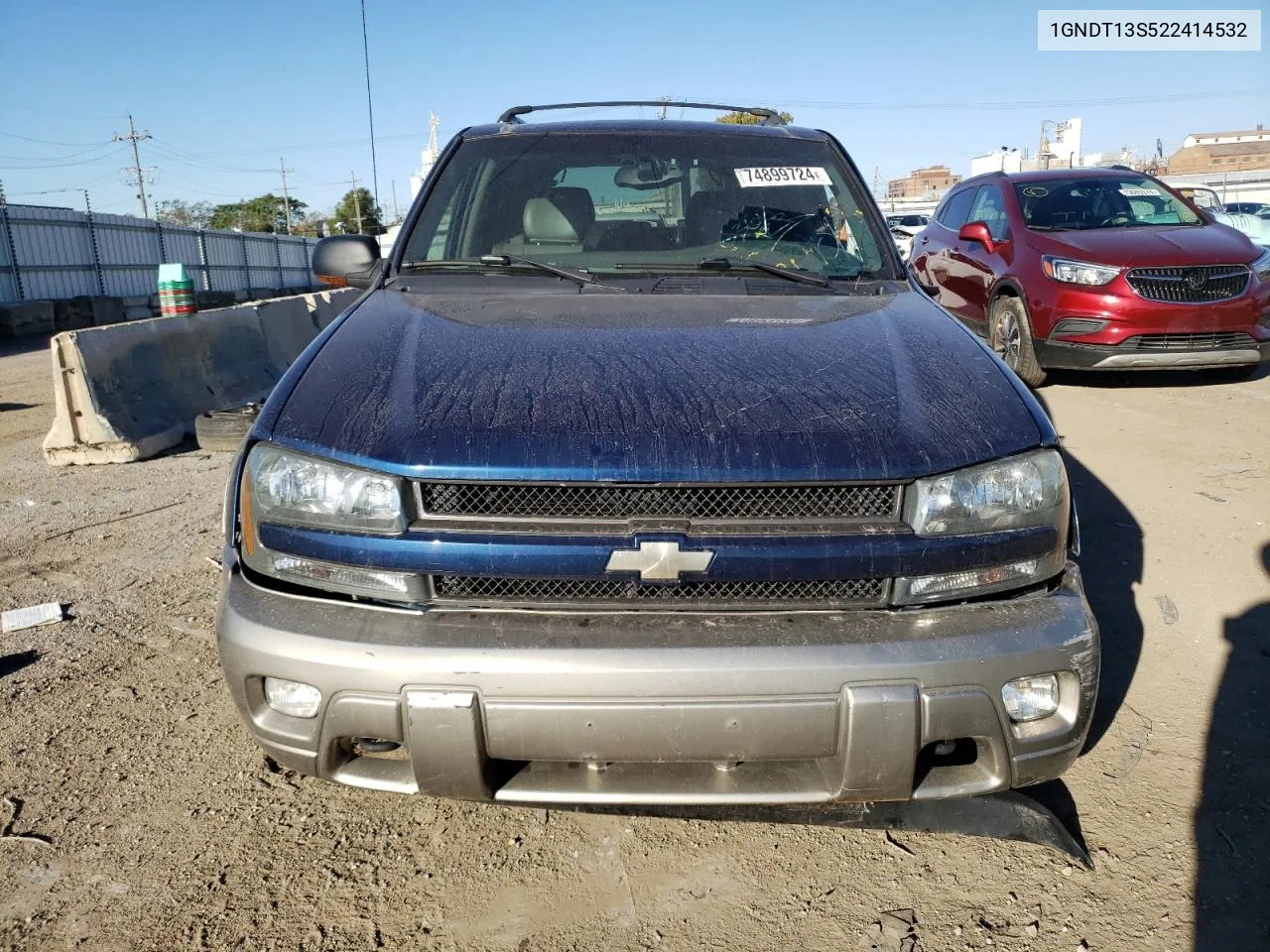 2002 Chevrolet Trailblazer VIN: 1GNDT13S522414532 Lot: 74899724