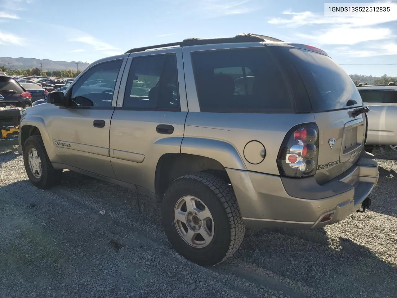 2002 Chevrolet Trailblazer VIN: 1GNDS13S522512835 Lot: 77483674