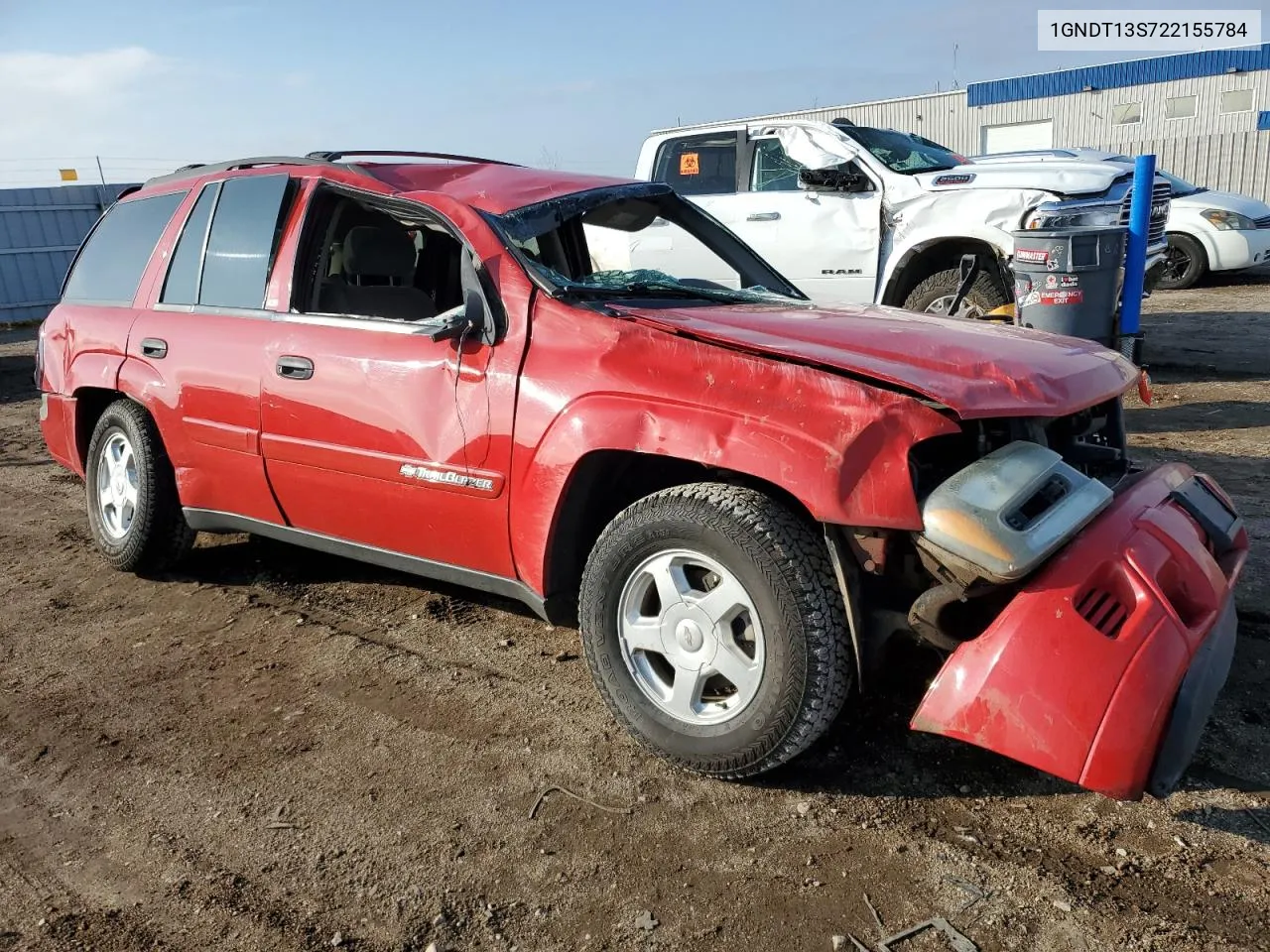 2002 Chevrolet Trailblazer VIN: 1GNDT13S722155784 Lot: 78926464