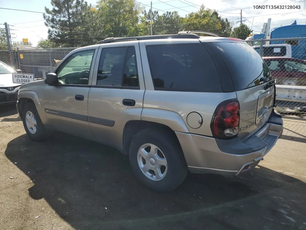 2003 Chevrolet Trailblazer VIN: 1GNDT13S432128043 Lot: 71419264