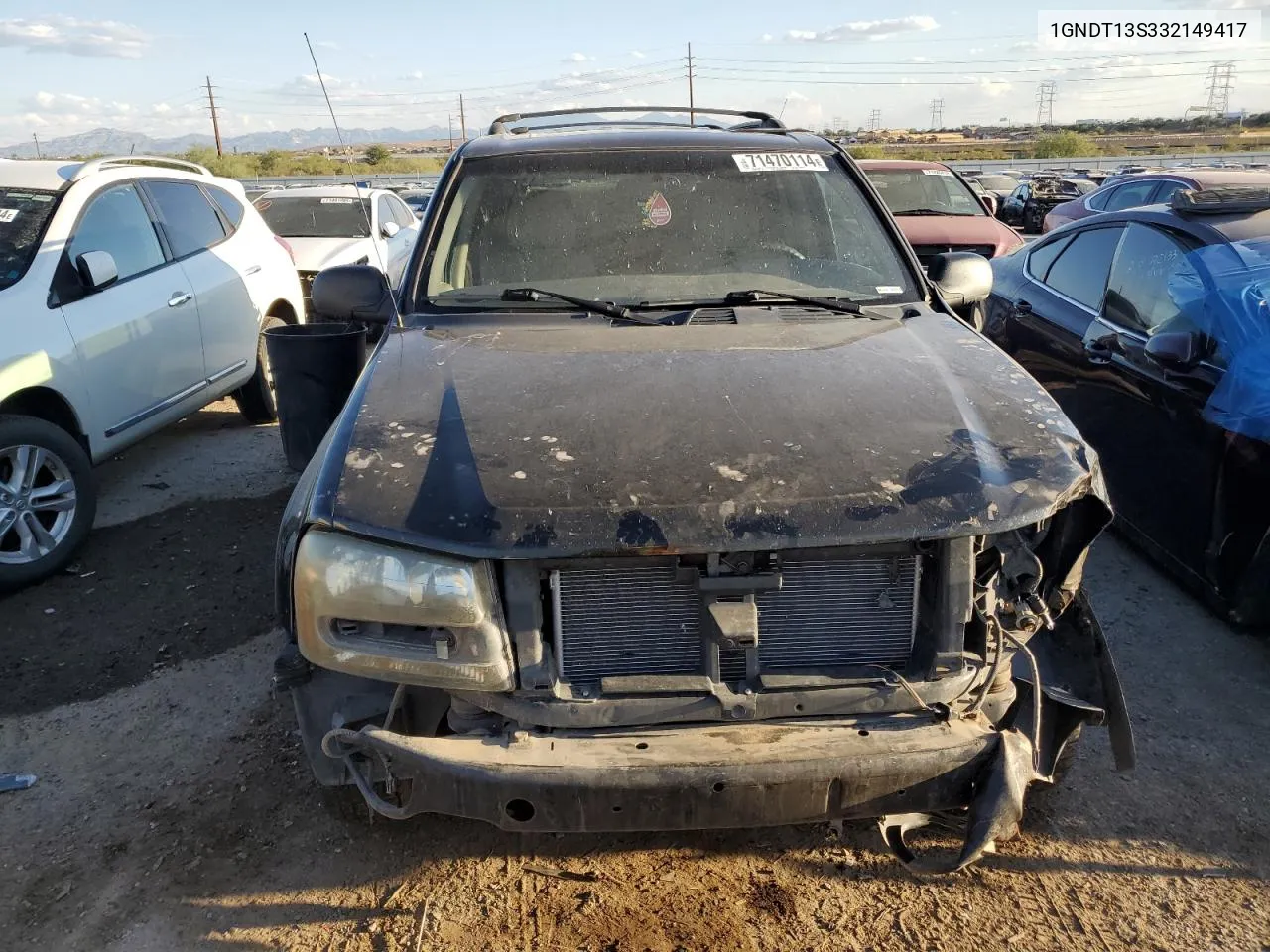 2003 Chevrolet Trailblazer VIN: 1GNDT13S332149417 Lot: 71470114