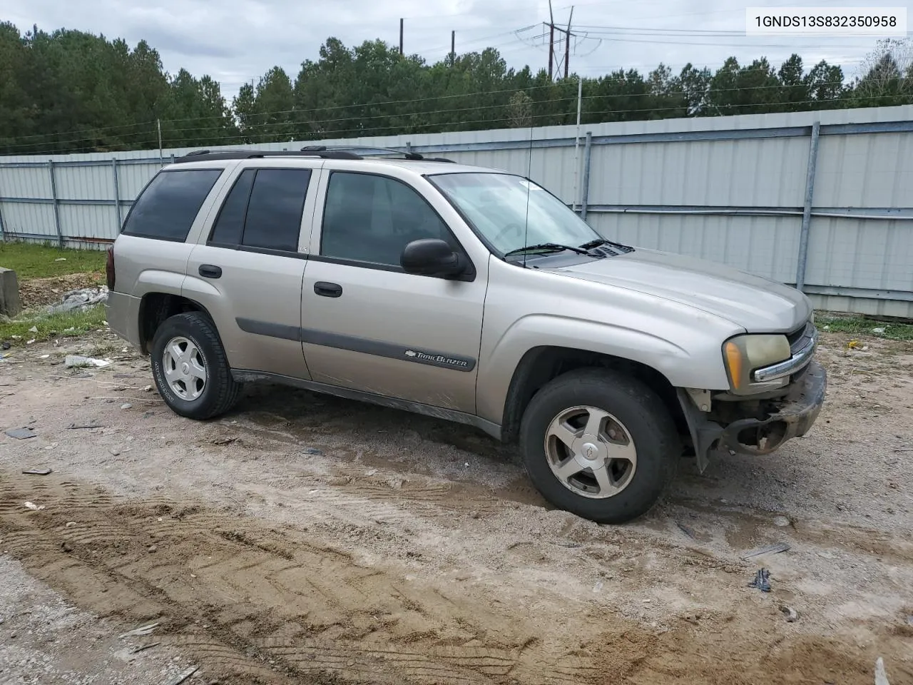 2003 Chevrolet Trailblazer VIN: 1GNDS13S832350958 Lot: 72406014