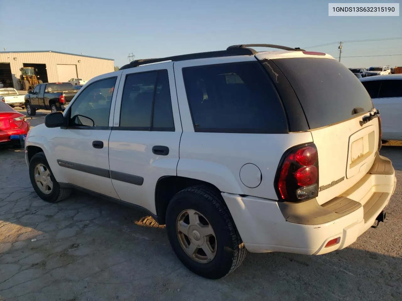 2003 Chevrolet Trailblazer VIN: 1GNDS13S632315190 Lot: 74344994