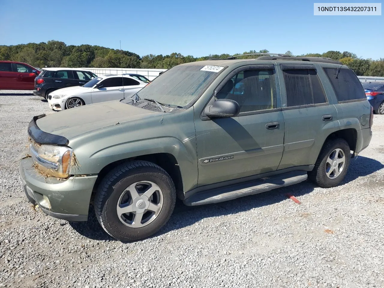 2003 Chevrolet Trailblazer VIN: 1GNDT13S432207311 Lot: 75762474