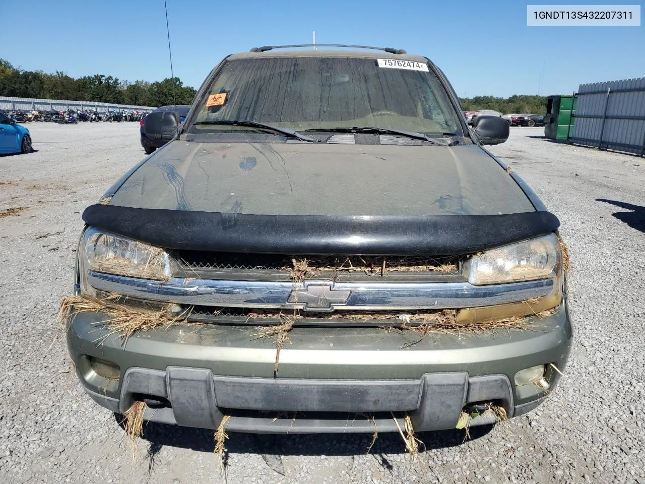 2003 Chevrolet Trailblazer VIN: 1GNDT13S432207311 Lot: 75762474