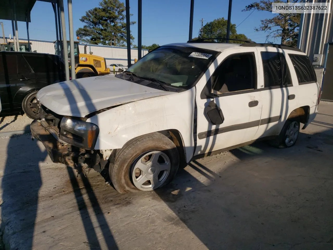 2003 Chevrolet Trailblazer VIN: 1GNDS13S632387622 Lot: 77308994