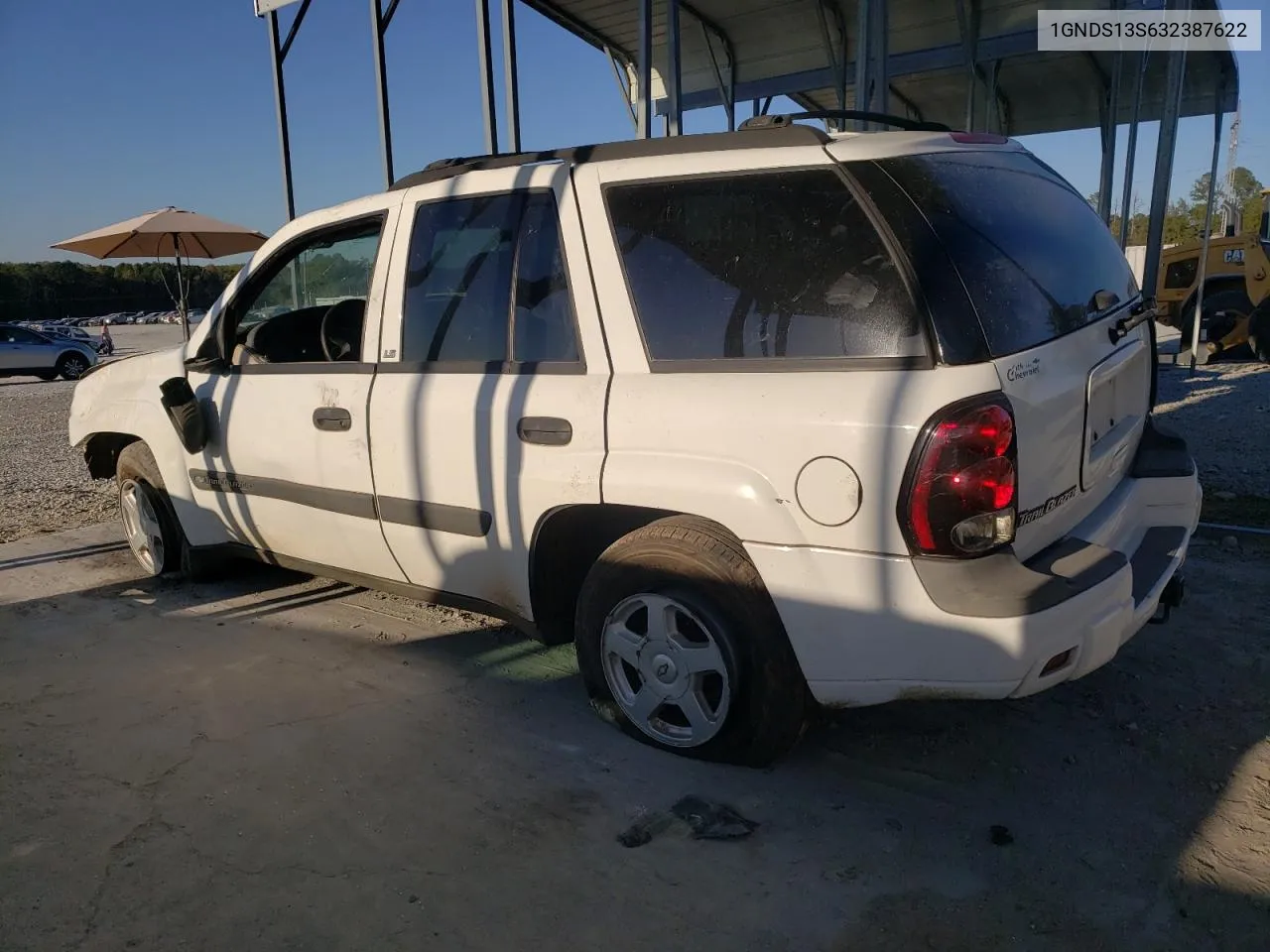 2003 Chevrolet Trailblazer VIN: 1GNDS13S632387622 Lot: 77308994